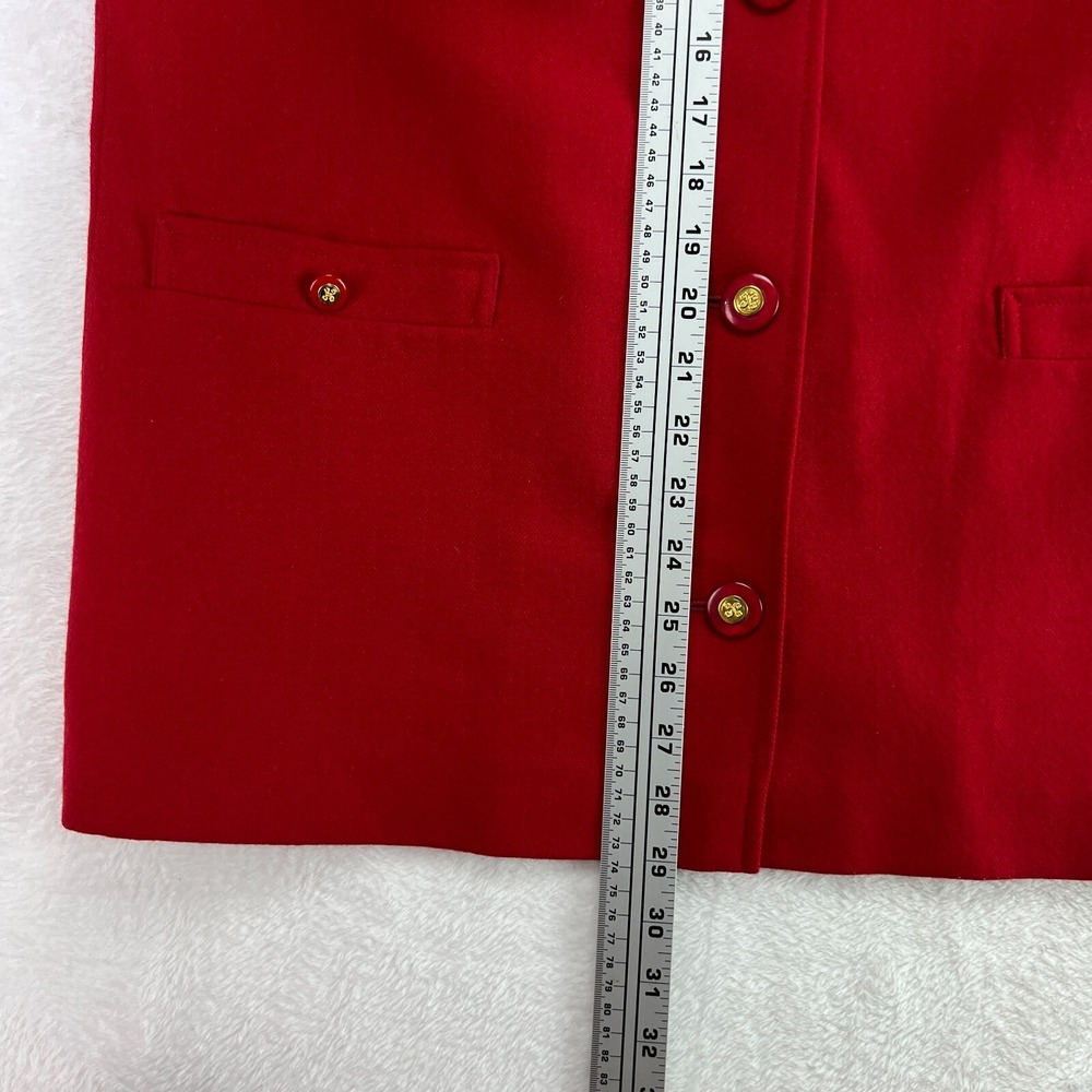 Avoca Collection VTG Red Wool Blazer Jacket Classic Ireland Holiday Old‎ Money - Picture 14 of 16